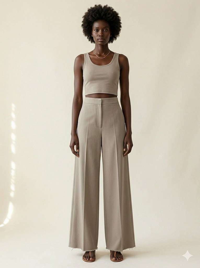 Wide-leg Trousers